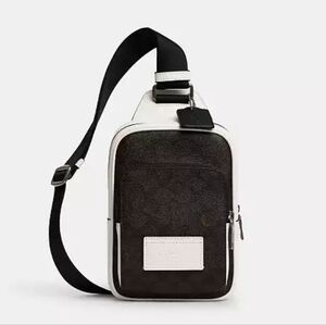 Coach CY912 Walnut/Chalk Racer Sling Pack
